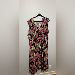 NWT Woman Within Vibrant Floral Dress